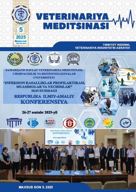 VETERINARIYA MEDITSINASI Oylik ilmiy-ommabop nashrn MAXSUS SON 5. 2025