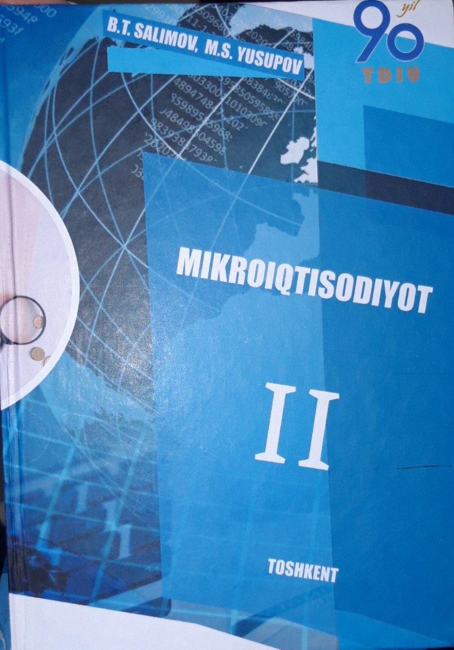 Mikroiqtisodiyot II B.T.Salimov 2021