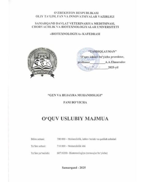 GEN VA HUJAYRA MUHANDISLIGI