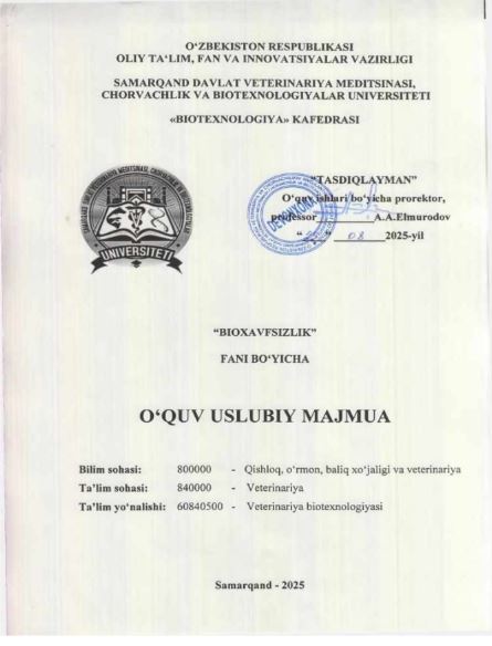 BIOXAVFSIZLIK