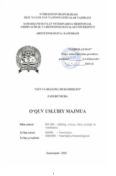 GEN VA HUJAYRA MUHANDISLIGI