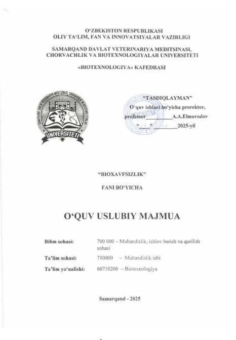 BIOXAVFSIZLIK