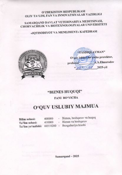 BIZNES HUQUQI