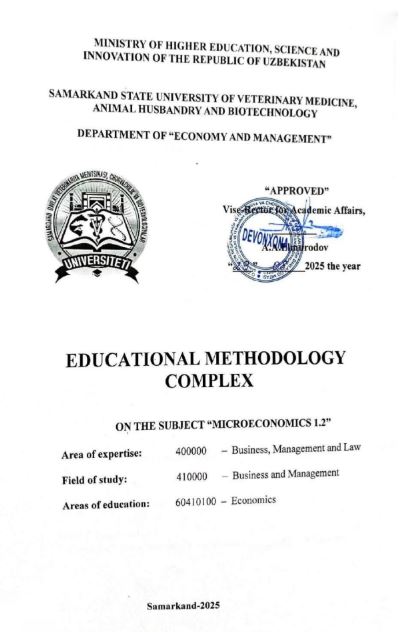 MICROECONOMICS 1.2