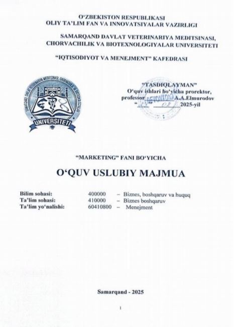 MARKETING