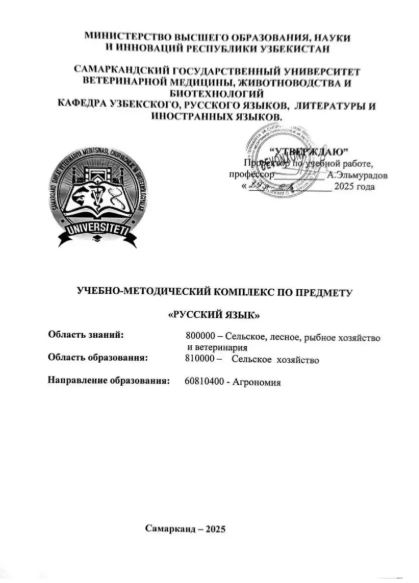 РУССКИЙ ЯЗЫК