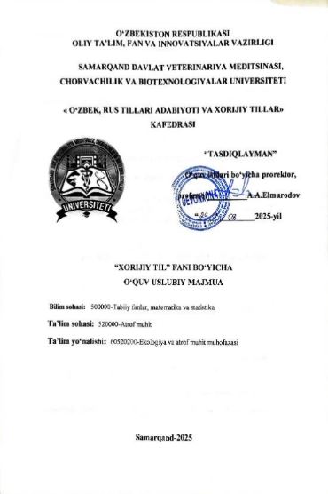 XORIJIY TIL
