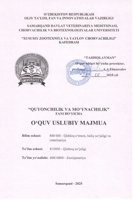 QUYONCHILIK VA MO‘YNACHILIK