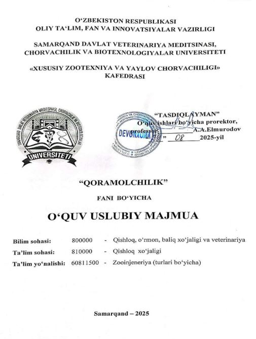 QORAMOLCHILIK