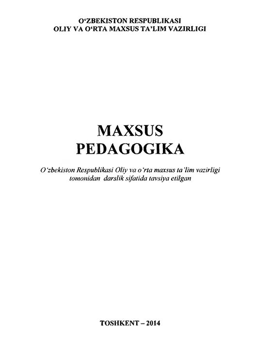 MAXSUS PEDAGOGIKA