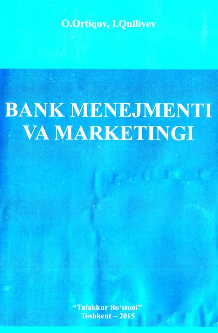 BANK MENEJMENTI VA MARKETINGI
