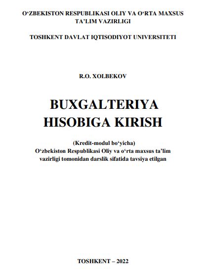 BUXGALTERIYA HISOBIGA KIRISH