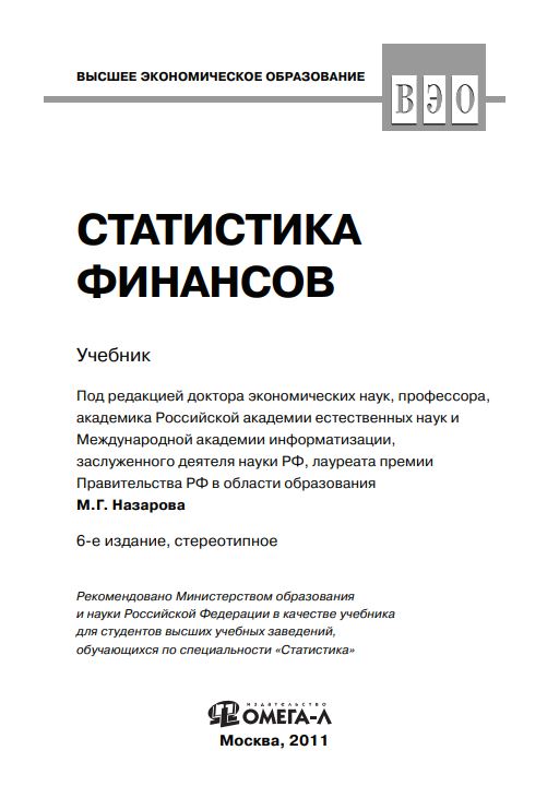 СТАТИСТИКА ФИНАНСОВ