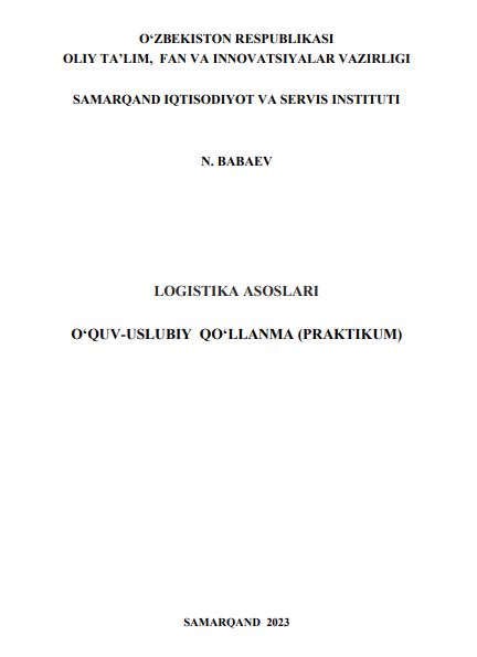 LOGISTIKA ASOSLARI
