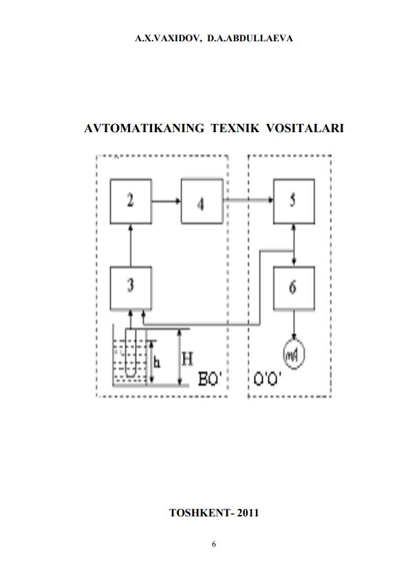 AVTOMATIKANING TЕXNIK  VOSITALARI