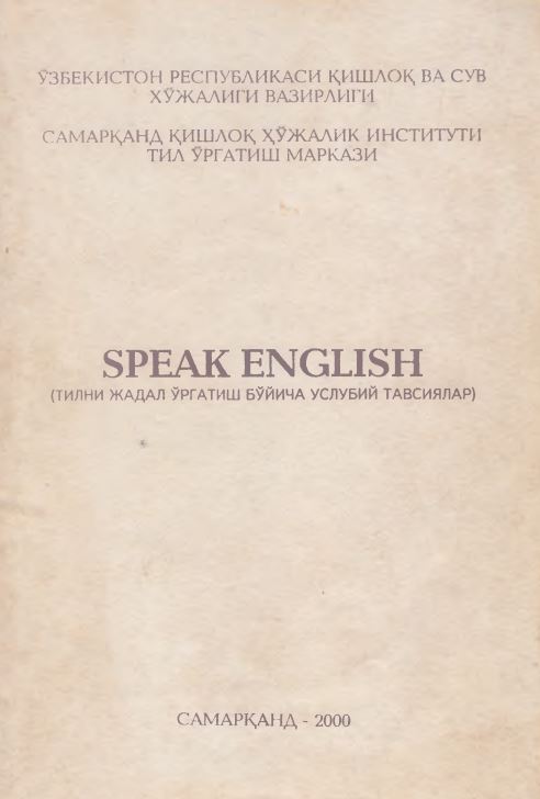 Speak english