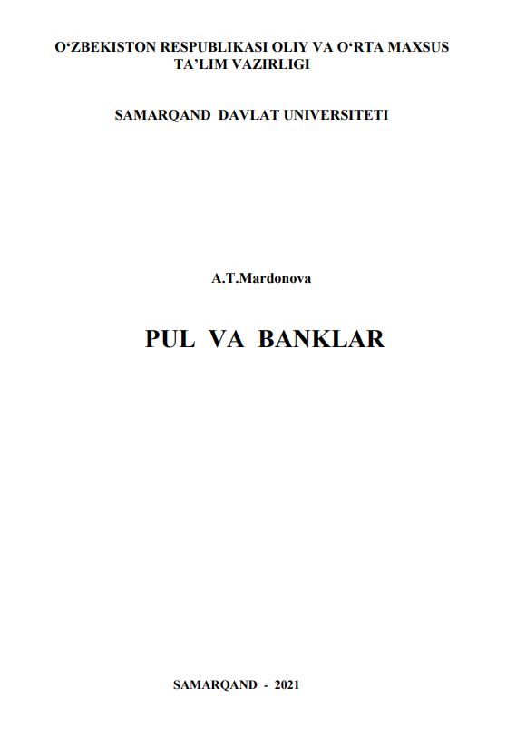 PUL VA BANKLAR