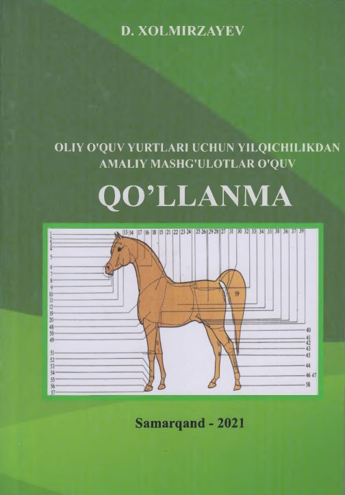 OLIY O QUV YURTLARI UCHUN YILQICHILIKDAN АMALIY MASHG‘ULOTLAR 0 ‘QUV QO’LLANMA