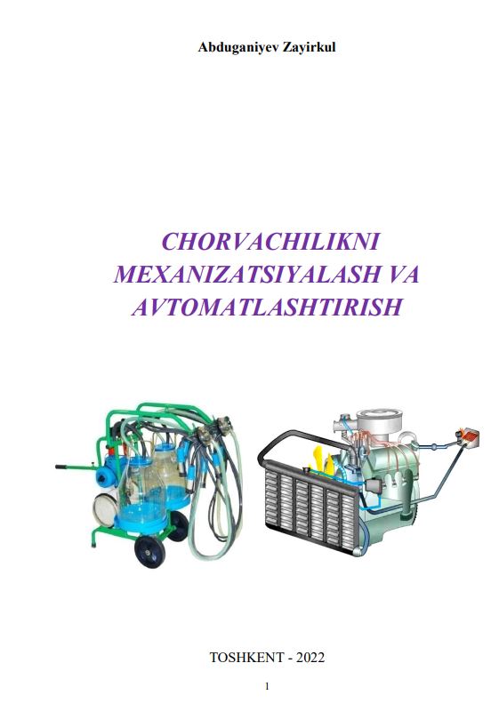 CHORVACHILIKNI MEXANIZATSIYALASH VA AVTOMATLASHTIRISH
