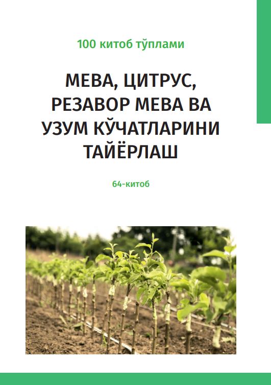 МЕВА, ЦИТРУС, РЕЗАВОР МЕВА ВА УЗУМ КЎЧАТЛАРИНИ ТАЙЁРЛАШ