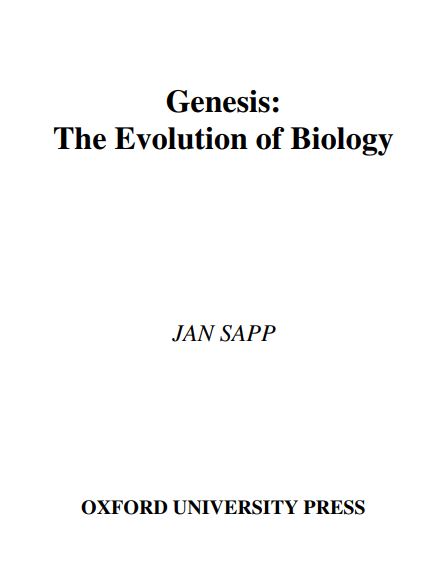 Genesis: The Evolution of Biology