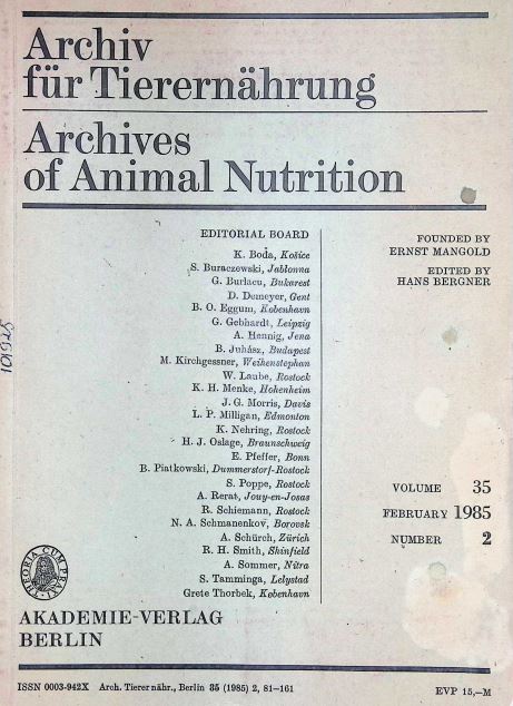 Archives of Animal Nurition №2
