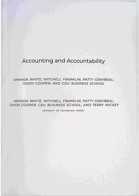 Accounting and Accountability