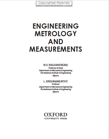 ENGINEERING METROLOGY AND MEASUREMENTS