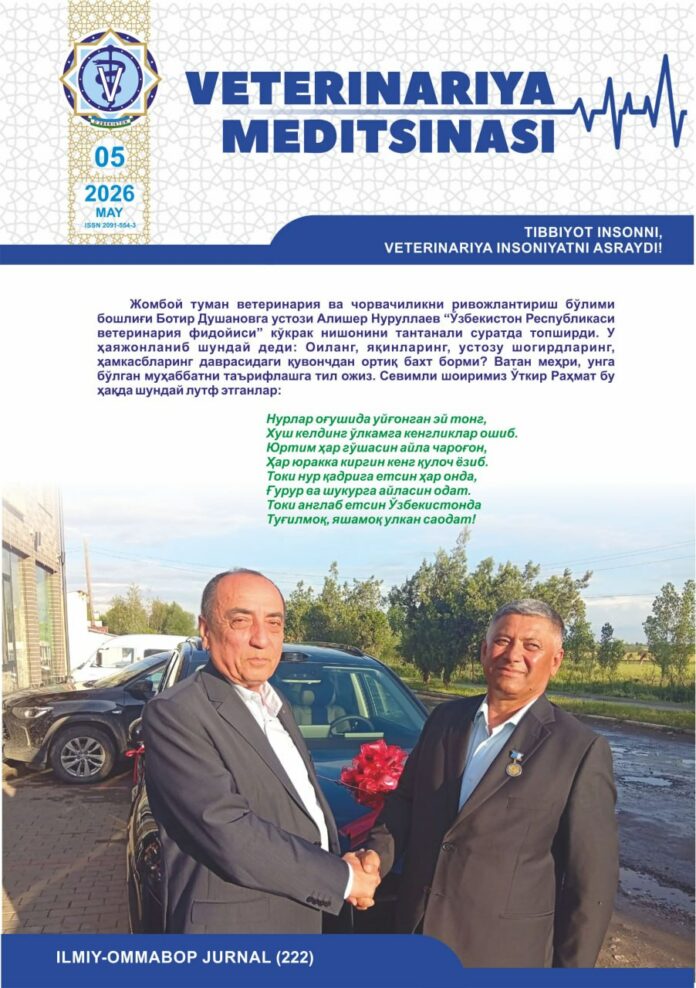 Veterinariya meditsinasi oylik ilmiy-ommabop nashr №-5_2026