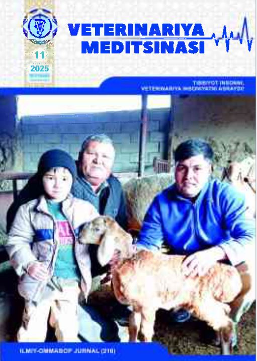 VETERINARIYA MEDITSINASI Oylik ilmiy-ommabop nashr №11. 2025