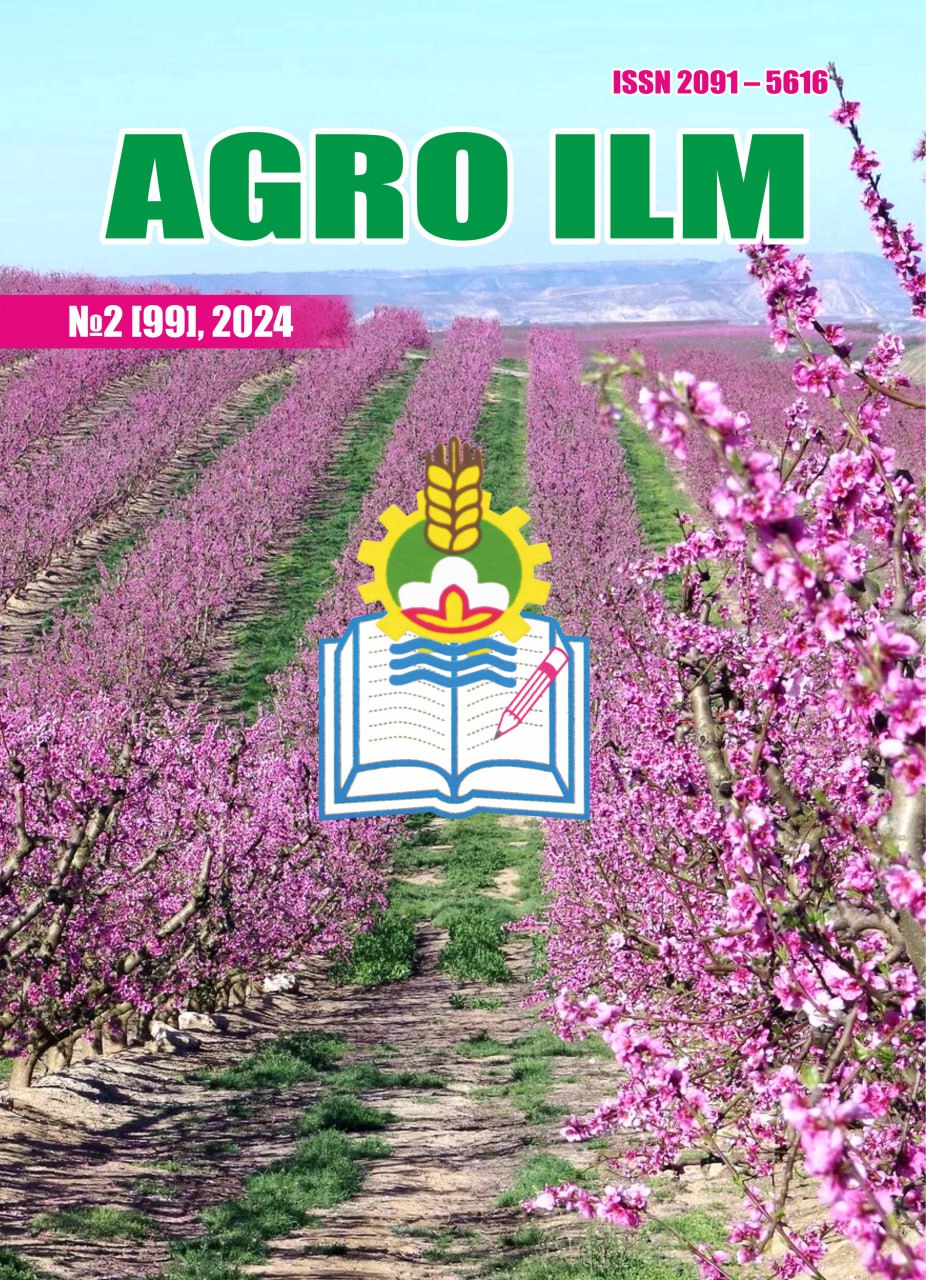 AGRO ILM №-2 2024: Agrar-iqtisodiy, Ilmiy-amaliy jurnal