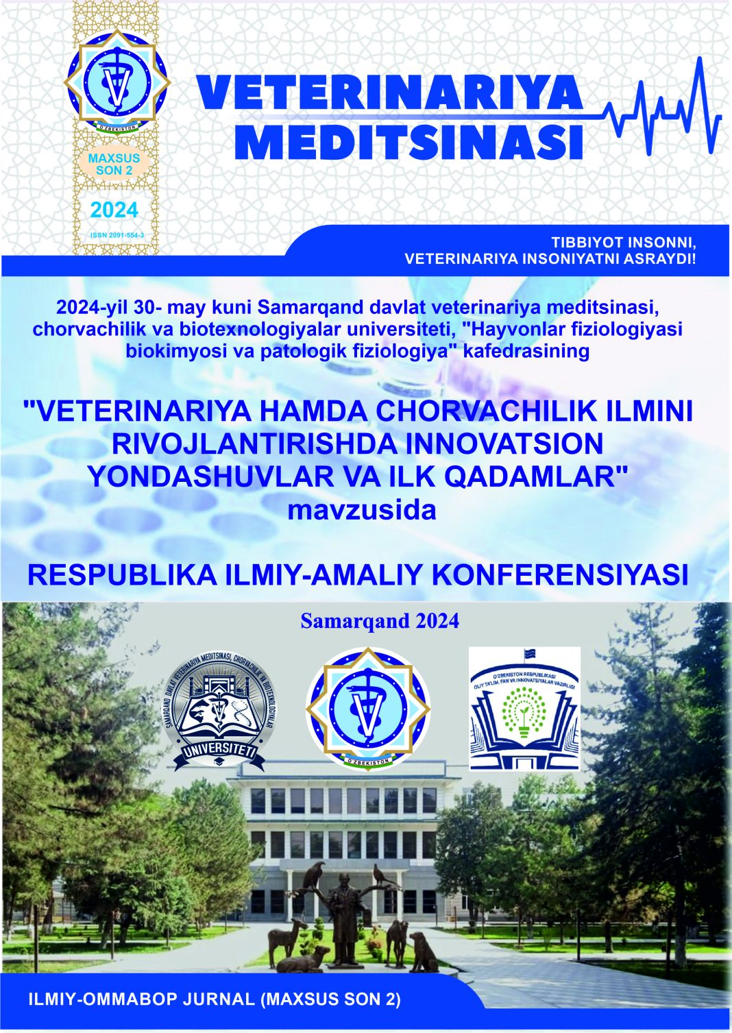 VETERINARIYA MEDITSINASI Oylik ilmiy-ommabop nashr №-2 Maxsus son. 2024