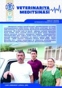 VETERINARIYA MEDITSINASI Oylik ilmiy-ommabop nashr №7. 2024