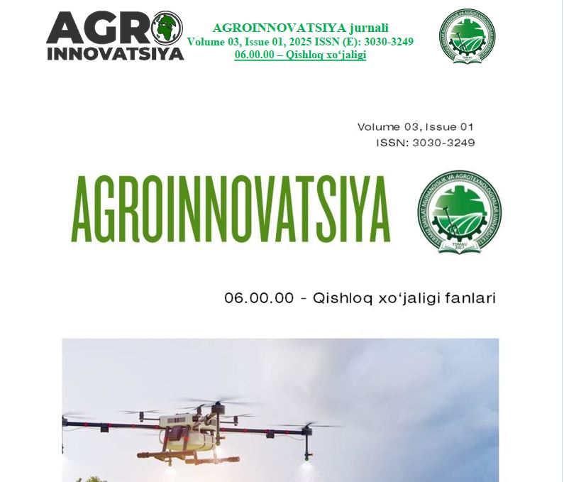 “Agroinnovatsiya” ilmiy jurnali №-1_2025 й.