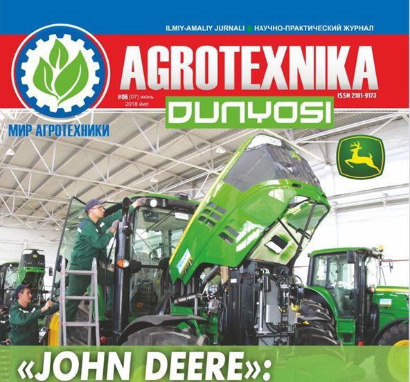 Agrotexnika dunyosi» ilmiy-amaliy jurnal №-06_2018