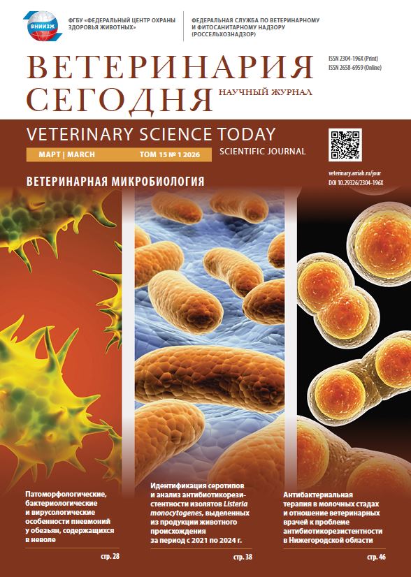 Ветеринария сегодня №1_2026 научный журнал