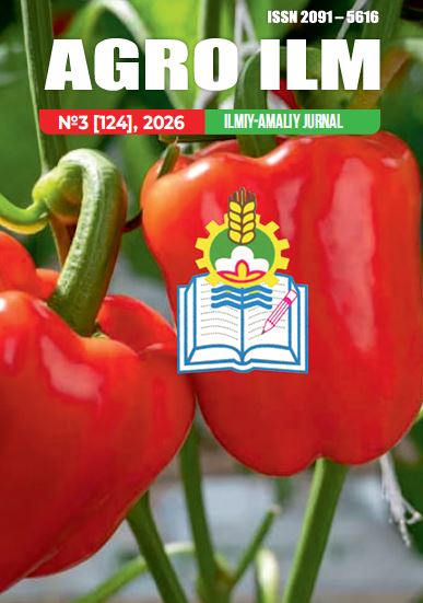 Agro ilm №-3_2026: agrar-iqtisodiy, ilmiy-amaliy jurnal
