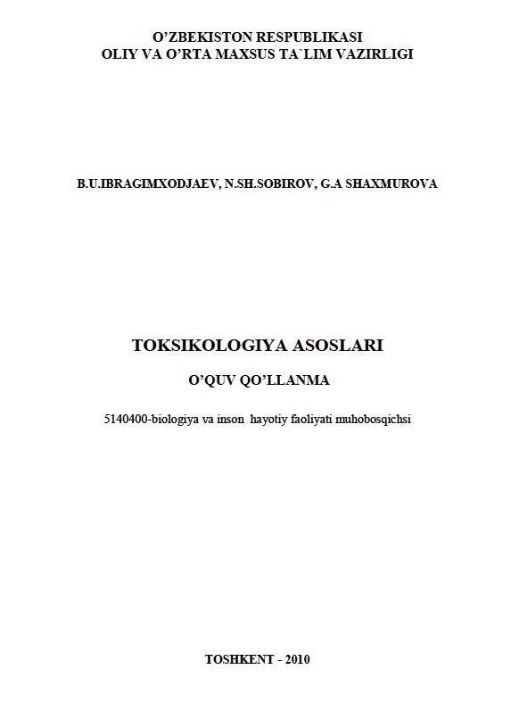 Toksikologiya asoslari