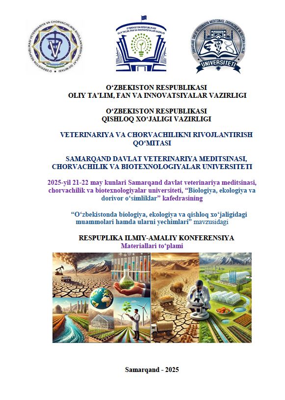 Zarafshon vodiysi suv omborlari minerallanish darajasi va uning gidrobiontlar tarqalishiga ta’siri. Jalilov F.S. va boshq.
