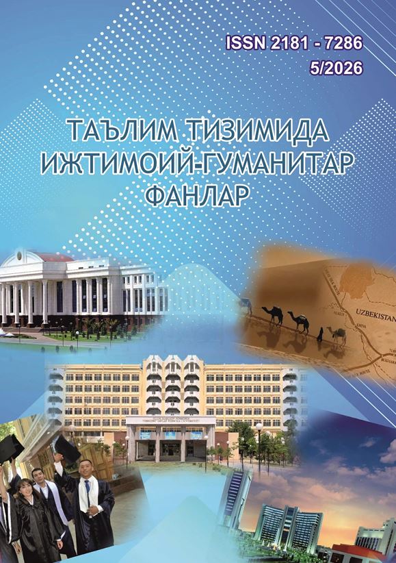 Milliy munosabatlarning integratsiyalashuvi jarayonida shaxs va jamiyatning o‘zlikni anglash muammolari. 5.2026/ Temirov A.Z.