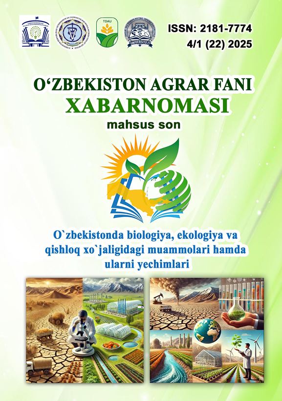 Kattaqurg‘on suv omborida Unionidae, Corbiculidae, Lymnaeidae va Astacidae oilalari gidrobiontlarning tarqalishi. /Saboxiddinov B.S. va boshq./Toshkent-2025