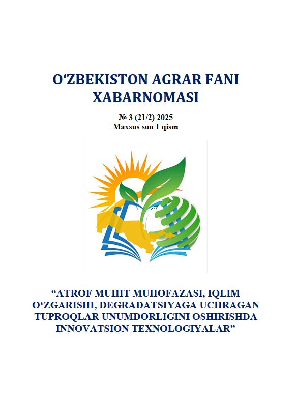 Qorasuv suv ombori ekotizimlari biotoplarida gidrobiontlarning tarqalishi. /Sabaxiddinov B. va boshq. /Toshkent-2025